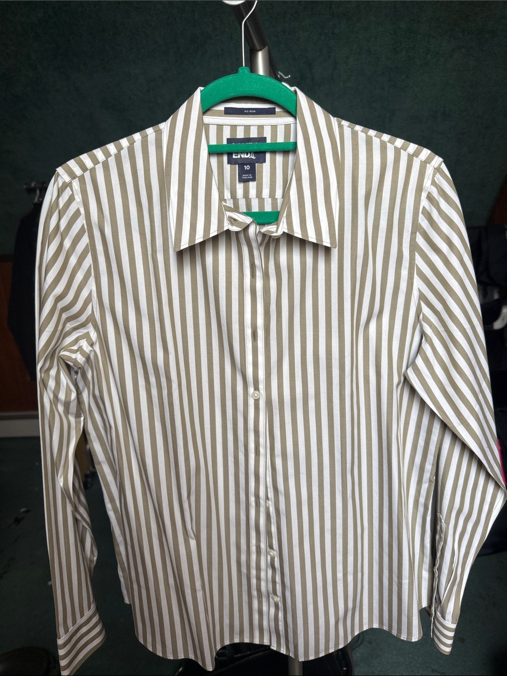 Lands’ End Stripe Dress Shirt